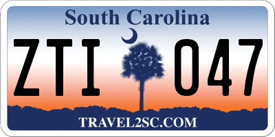 SC license plate ZTI047
