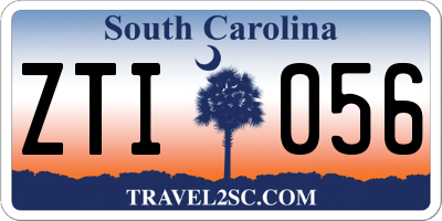 SC license plate ZTI056
