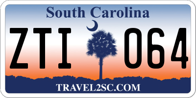 SC license plate ZTI064