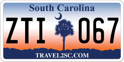 SC license plate ZTI067