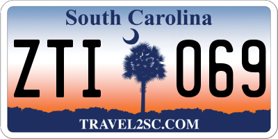 SC license plate ZTI069