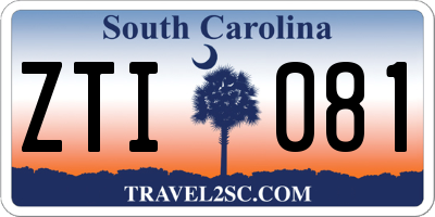 SC license plate ZTI081