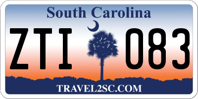 SC license plate ZTI083