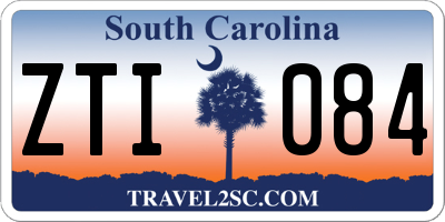 SC license plate ZTI084