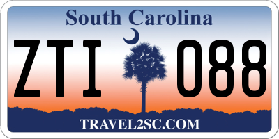 SC license plate ZTI088