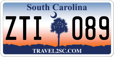 SC license plate ZTI089