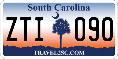SC license plate ZTI090