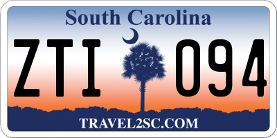 SC license plate ZTI094