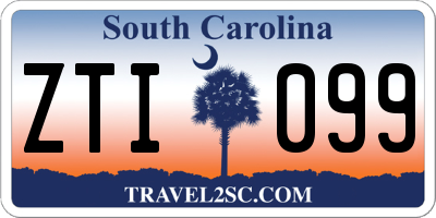 SC license plate ZTI099
