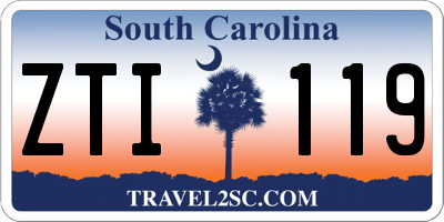 SC license plate ZTI119