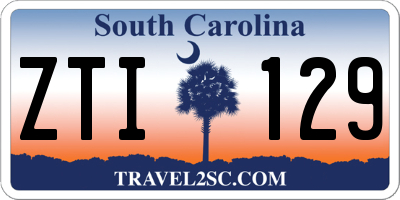 SC license plate ZTI129