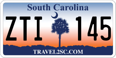 SC license plate ZTI145