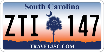 SC license plate ZTI147