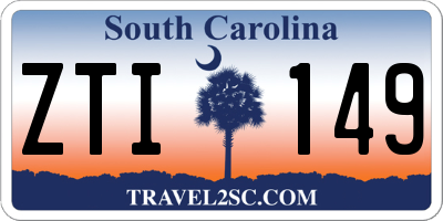 SC license plate ZTI149