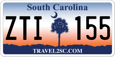 SC license plate ZTI155