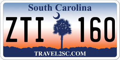 SC license plate ZTI160
