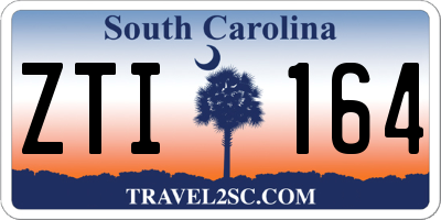 SC license plate ZTI164