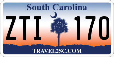 SC license plate ZTI170