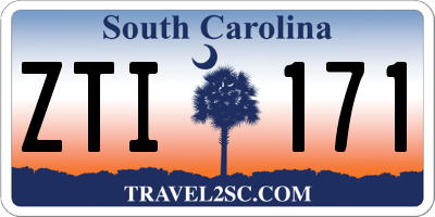 SC license plate ZTI171