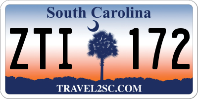 SC license plate ZTI172