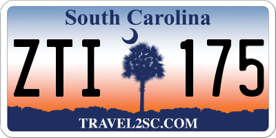 SC license plate ZTI175