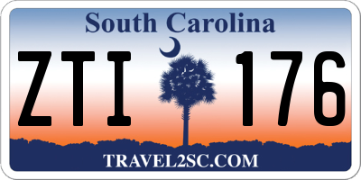 SC license plate ZTI176