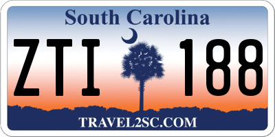 SC license plate ZTI188