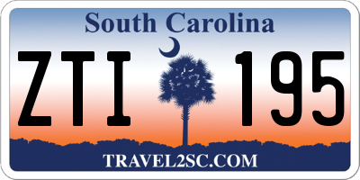 SC license plate ZTI195