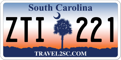 SC license plate ZTI221
