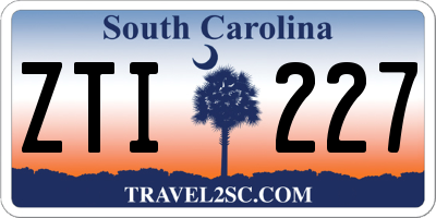 SC license plate ZTI227