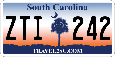 SC license plate ZTI242
