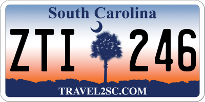 SC license plate ZTI246