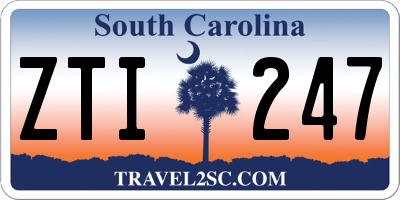 SC license plate ZTI247