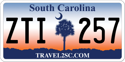 SC license plate ZTI257