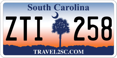 SC license plate ZTI258