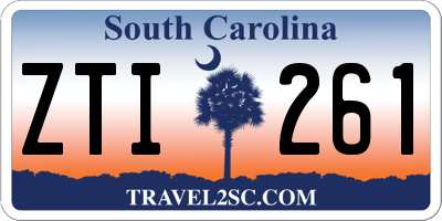 SC license plate ZTI261