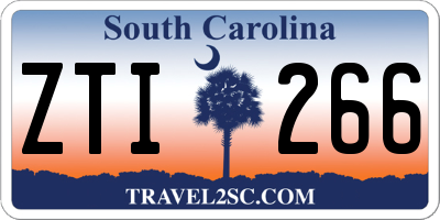 SC license plate ZTI266