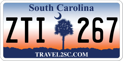 SC license plate ZTI267