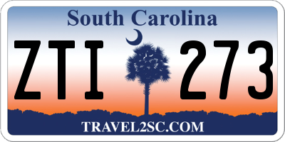 SC license plate ZTI273