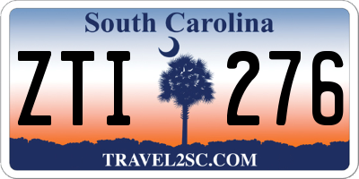 SC license plate ZTI276