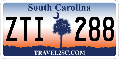 SC license plate ZTI288