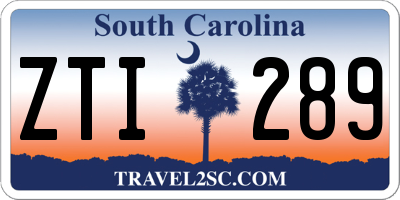SC license plate ZTI289