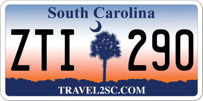 SC license plate ZTI290