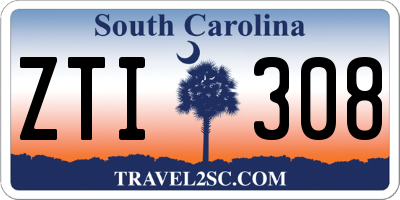 SC license plate ZTI308