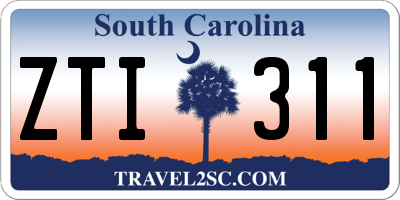 SC license plate ZTI311