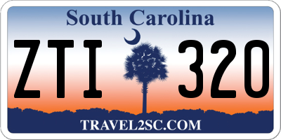SC license plate ZTI320