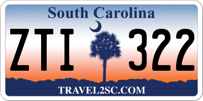 SC license plate ZTI322