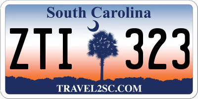SC license plate ZTI323