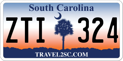 SC license plate ZTI324