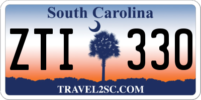 SC license plate ZTI330